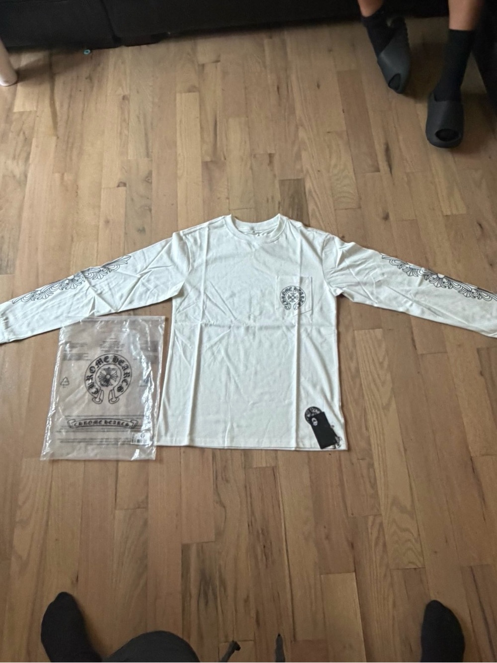 Chrome Hearts White Kids Long Sleeve Graphic Tee